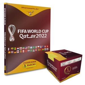 FIFA World Cup Qatar 2022™ - Hardcover Sticker Album + Box of 100 packets |Panini